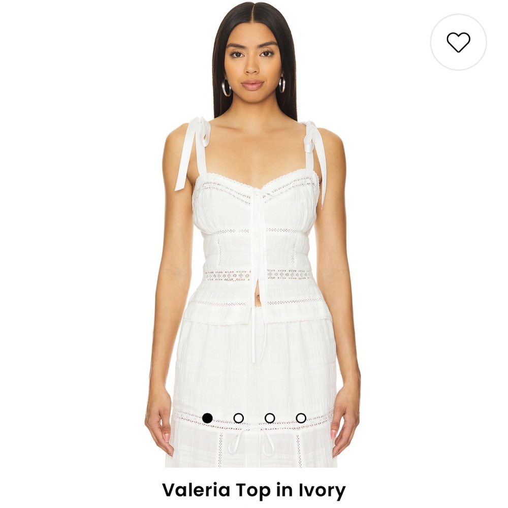 Loba “Valeria” top in Ivory